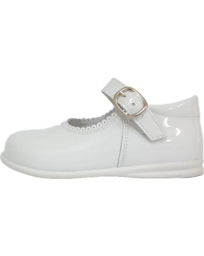 BAMBINELLI 457 LACKLEDER MARY JANES SCHNALLE WEISS BLANCO