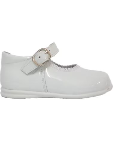 BAMBINELLI 457 LACKLEDER MARY JANES SCHNALLE WEISS BLANCO
