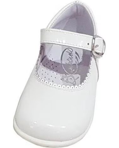 BAMBINELLI 457 LACKLEDER MARY JANES SCHNALLE WEISS BLANCO
