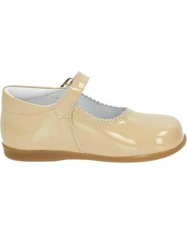 Zapatos de Niña  BAMBINELLI 457 MERCEDITAS CHAROL CON HEBILLA MARRóN