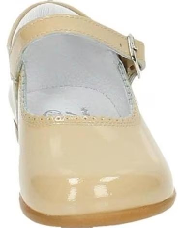 Zapatos de Niña  BAMBINELLI 457 MERCEDITAS CHAROL CON HEBILLA MARRóN
