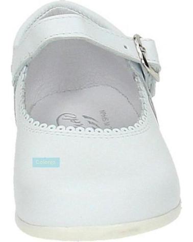COLORES BAMBINELLI 457 MERCEDITAS PIEL CON HEBILLA BLANCO