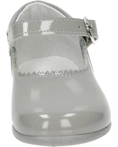 Schuhe für Mädchen  BAMBINELLI 457 MERCEDITAS CHAROL CON HEBILLA GRIS