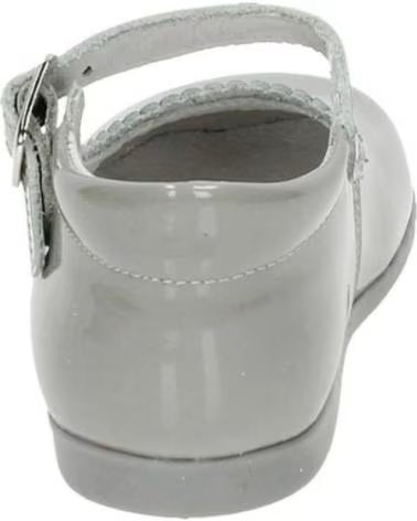 Schuhe für Mädchen  BAMBINELLI 457 MERCEDITAS CHAROL CON HEBILLA GRIS
