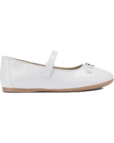 Zapatos de Niña MAYORAL BAILARINA EFECTO CHAROL 43343 BLANCO