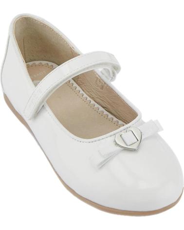 Zapatos de Niña MAYORAL BAILARINA EFECTO CHAROL 43343 BLANCO