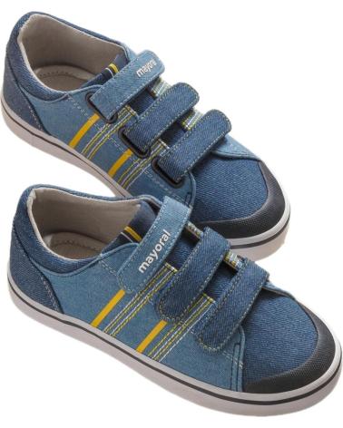 Deportivas de Niño MAYORAL ZAPATILLA LONA TRIPLE VELCRO 45385 JEANS