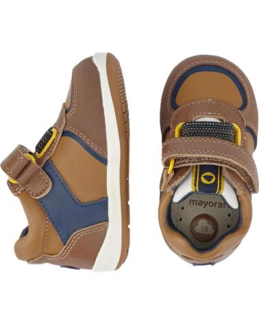 boy Mid boots MAYORAL BOTAS 42336 BOTIN PRIMEROS PASOS VELCRO ECOFRIENDS MARRóN