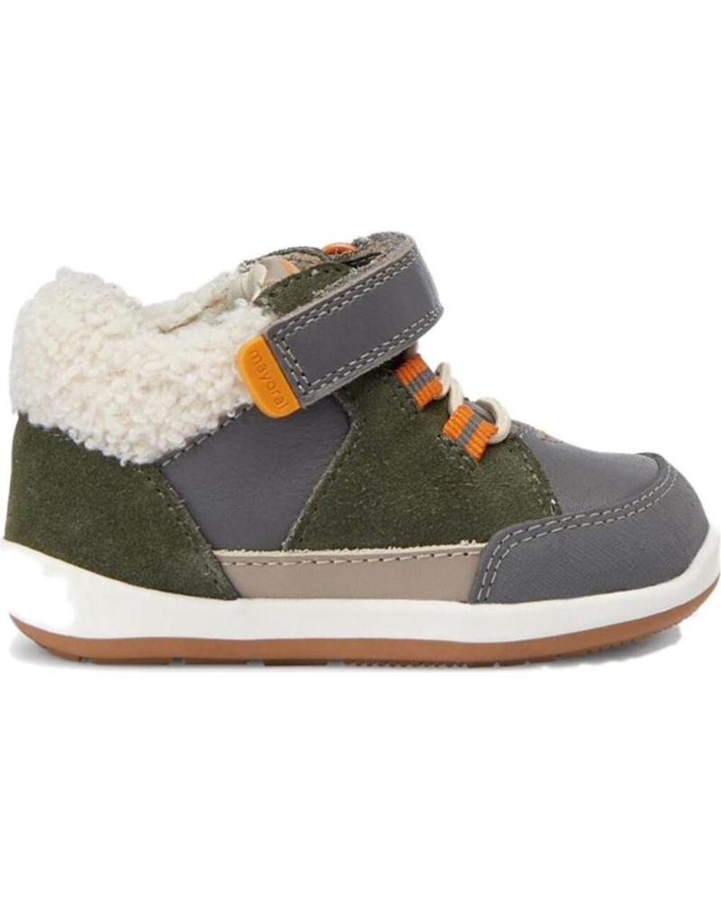 boy Mid boots MAYORAL BOTAS 42340 BOTIN PRIMEROS PASOS DETALLE BORREGO ECOFRIENDS VERDE
