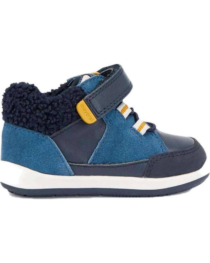 boy Mid boots MAYORAL BOTAS 42340 BOTIN PRIMEROS PASOS DETALLE BORREGO ECOFRIENDS AZUL