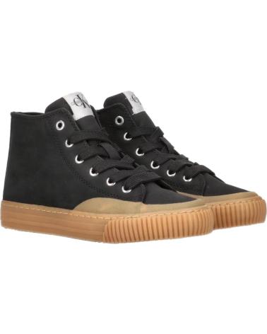 Stivaletti per Bambino CALVIN KLEIN V3X9-80371 HIGH TOP LACE NEGRO