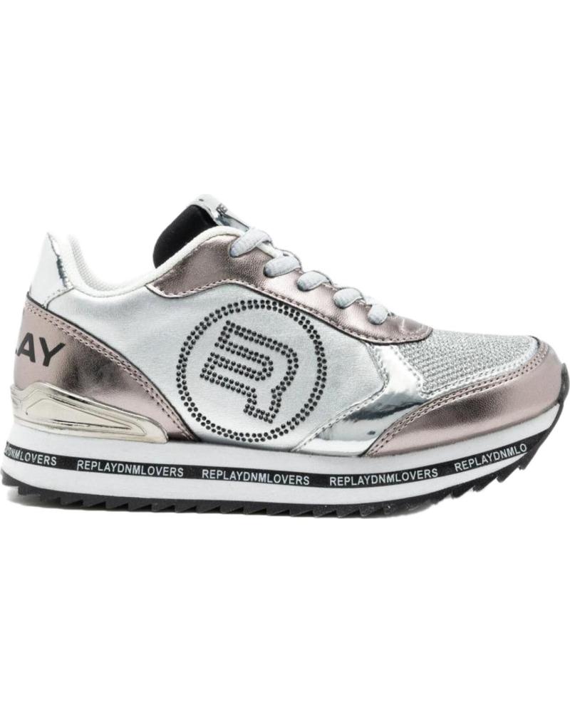 girl Zapatillas deporte replay DEPORTIVA CASUAL METáLICO