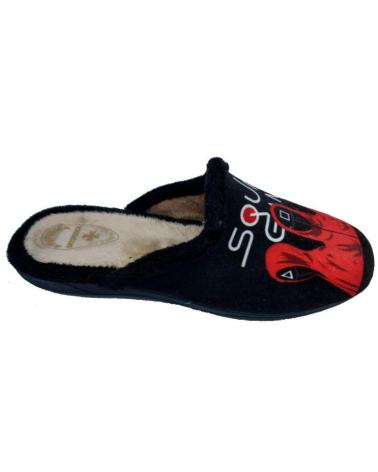 Calzado de casa de Hombre ALCALDE ZAPATILLA JUEGO DEL CALAMAR NEGRO
