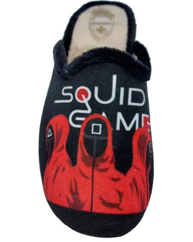 Calzado de casa de Hombre ALCALDE ZAPATILLA JUEGO DEL CALAMAR NEGRO