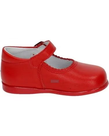 Chaussures pour Fille  BAMBINELLI 457 MERCEDITAS PIEL CON HEBILLA ROJO