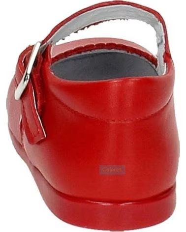 Chaussures pour Fille  BAMBINELLI 457 MERCEDITAS PIEL CON HEBILLA ROJO
