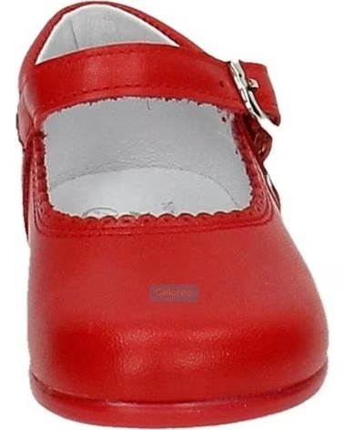 Chaussures pour Fille  BAMBINELLI 457 MERCEDITAS PIEL CON HEBILLA ROJO