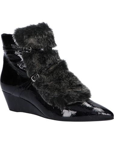 Woman Mid boots GEOX D641RA 067BH D JAUNIE C9270 BLACK-ANTHRACITE