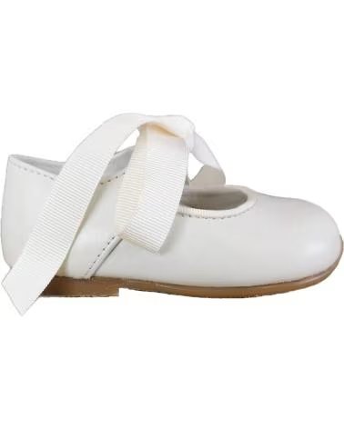 Zapatos de Niña CRIOS 43-14 MERCEDES CON LAZO BEIGE