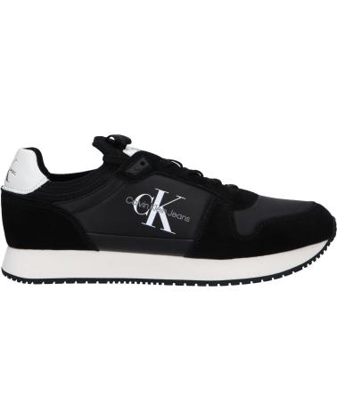 Zapatillas deporte de Hombre CALVIN KLEIN YM0YM00553 SOCK LACEUP 0GQ BLACK-BRIGHT WHITE