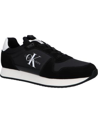 Zapatillas deporte de Hombre CALVIN KLEIN YM0YM00553 SOCK LACEUP 0GQ BLACK-BRIGHT WHITE
