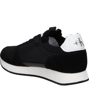 Zapatillas deporte de Hombre CALVIN KLEIN YM0YM00553 SOCK LACEUP 0GQ BLACK-BRIGHT WHITE