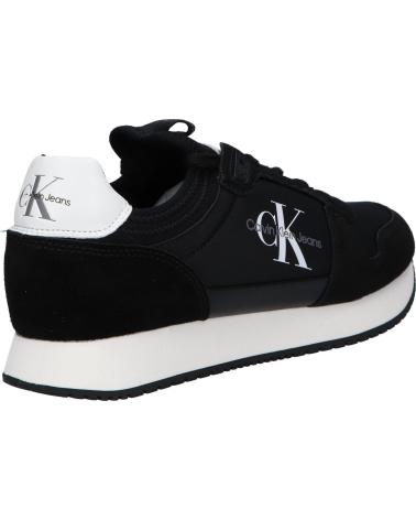 Zapatillas deporte de Hombre CALVIN KLEIN YM0YM00553 SOCK LACEUP 0GQ BLACK-BRIGHT WHITE