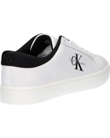 Zapatos de Hombre CALVIN KLEIN ZAPATILLA CASUAL DE MODA PARA HOMBRE YM008640 BLANCO