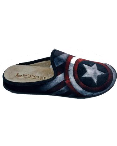 Calzado de casa de Hombre VULCA-BICHA ZAPATILLA CAPITAN NEGRO