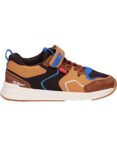 Sapatilhas de Menina e Menino KICKERS 858781-30 KNAKK 91 MARRON