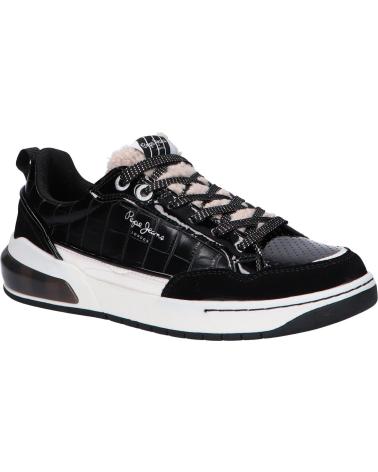 Sapatilhas de Mulher PEPE JEANS PLS31248 MARBLE CROCO 999 BLACK