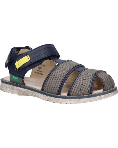 Sandalias de Niño KICKERS 694203-10 PEPSTER 101 MARINE JAUNE