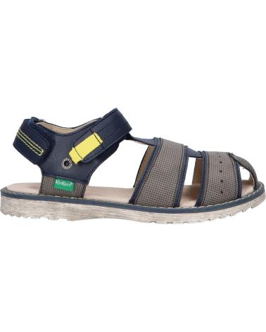 Sandalias de Niño KICKERS 694203-10 PEPSTER 101 MARINE JAUNE