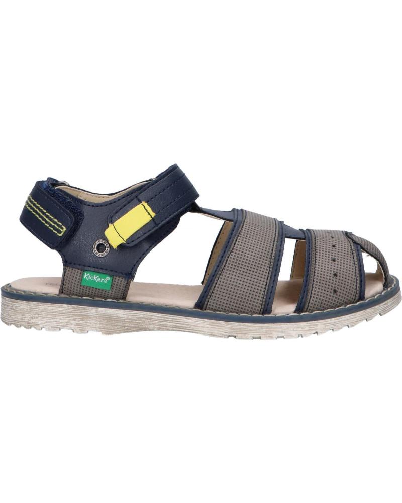 Sandalias de Niño KICKERS 694203-10 PEPSTER 101 MARINE JAUNE