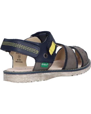 Sandalias de Niño KICKERS 694203-10 PEPSTER 101 MARINE JAUNE