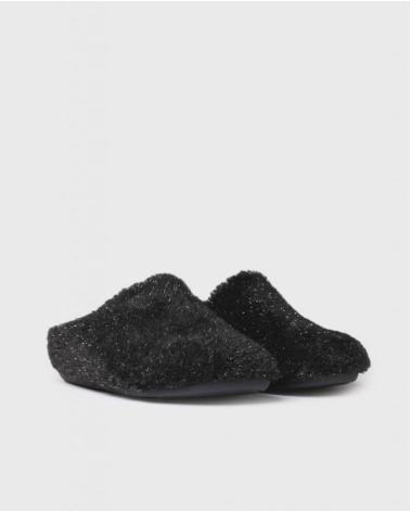 TONI PONS PLÜSCH-SLIPPER 146938 SCHWARZ NEGRO