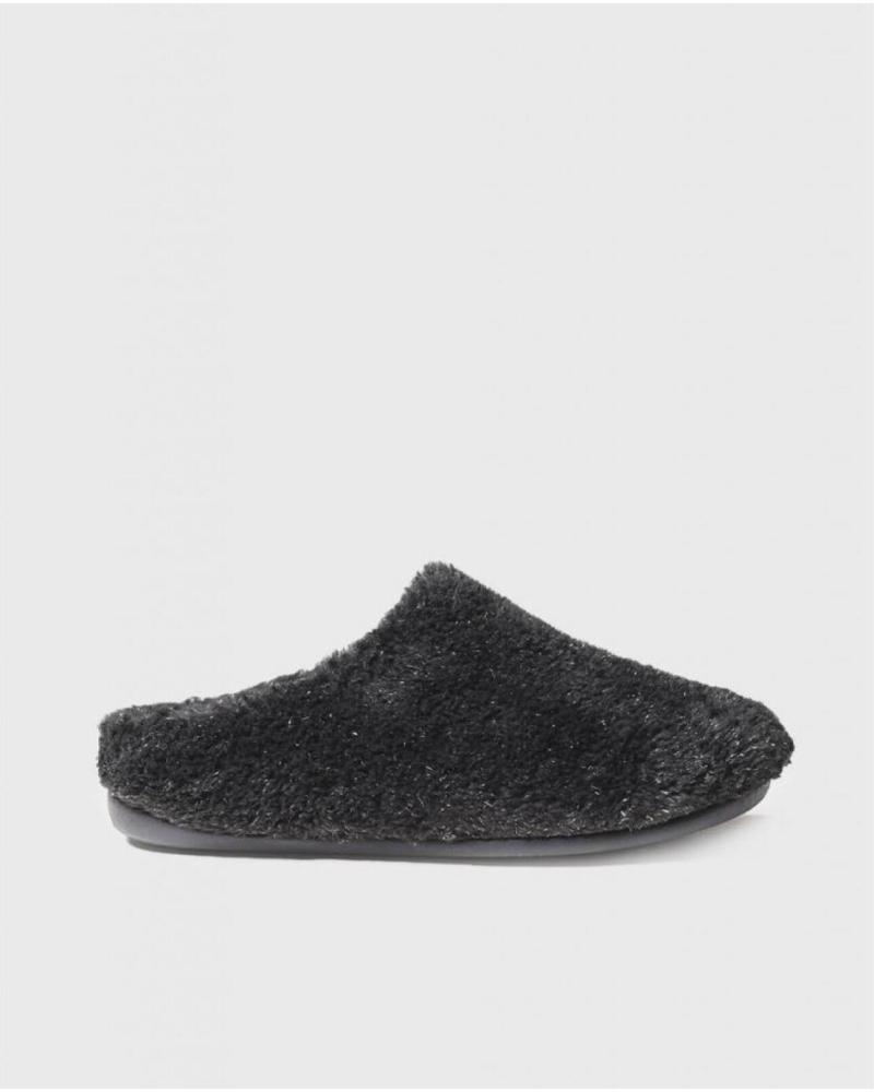 TONI PONS PLÜSCH-SLIPPER 146938 SCHWARZ NEGRO