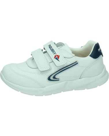 girl and boy Trainers PABLOSKY - DEPORTIVO BLANCO COLEGIAL VELCRO TORELLO BLANCO