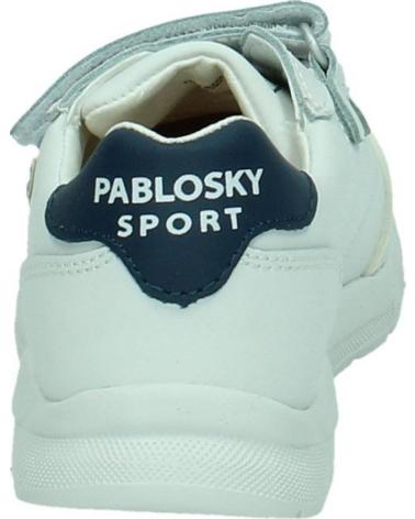 Sportif pour Fille et Garçon PABLOSKY - DEPORTIVO BLANCO COLEGIAL VELCRO TORELLO BLANCO