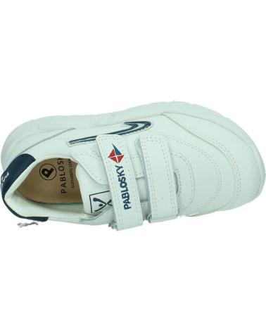 Sportif pour Fille et Garçon PABLOSKY - DEPORTIVO BLANCO COLEGIAL VELCRO TORELLO BLANCO