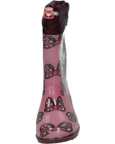BOTAS DE AGUA ARTESANIA CERDA MINNIE MOUSE ROSA ROSA