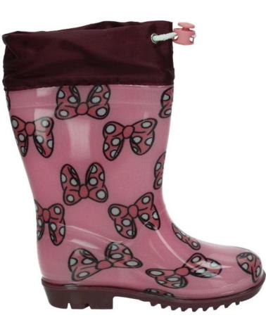 BOTAS DE AGUA ARTESANIA CERDA MINNIE MOUSE ROSA ROSA