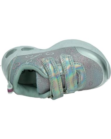 Deportivas de Niña OSITO ZAPATILLA CON LUCES Y DETALLES DE UNICORNIO REJILLA PLATA