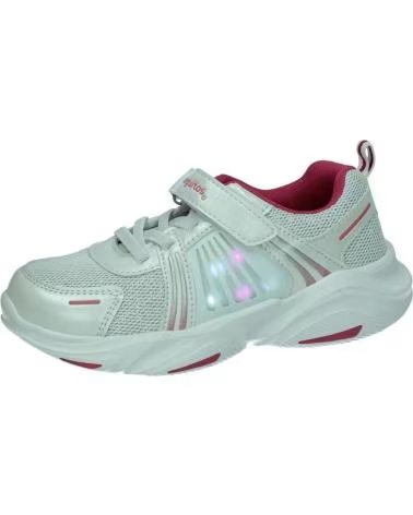 Esportes  de Menina CONGUITOS LV1 26102 ZAPATILLAS DEPORTIVAS NIÑA CON LUZ BLANCO