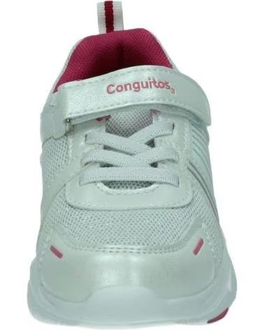 Esportes  de Menina CONGUITOS LV1 26102 ZAPATILLAS DEPORTIVAS NIÑA CON LUZ BLANCO