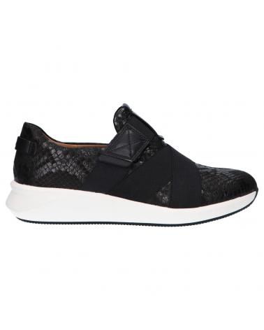 Sapatilhas de Mulher CLARKS UN RIO STRAP BLACK SNAKE