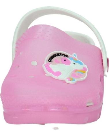 girl Clogs CONGUITOS ZUECO GOMA LUCES ROSA