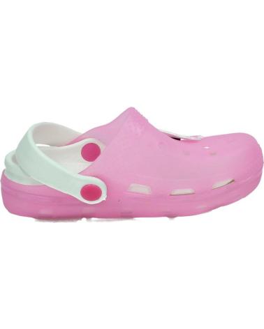 girl Clogs CONGUITOS ZUECO GOMA LUCES ROSA