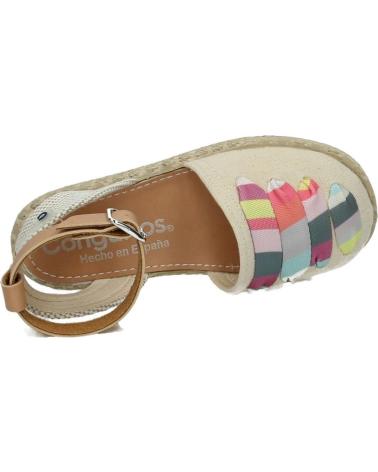 Sandali per Bambina CONGUITOS ALPARGATAS DE NINA CORDONES BEIGE MV121583 úNICO