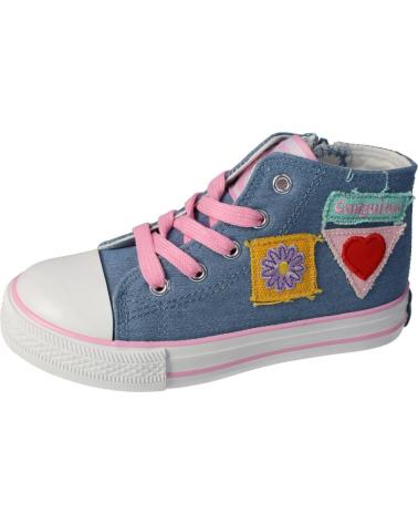 Sportivo per Bambina CONGUITOS ZAPATILLAS ALTAS DE NINA PARCHES LONA DENIM NV128334 úNICO